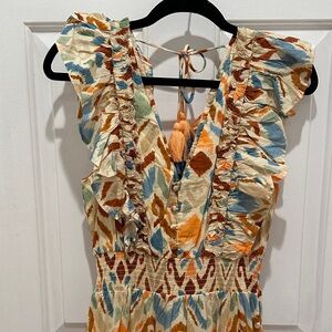 Allison New York dress Ikat print